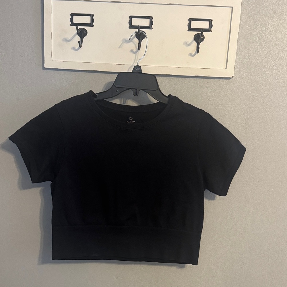 Offline by Aerie Sidewalk Seamless Cropped T shirt